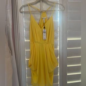 BCBGeneration yellow dress NWT